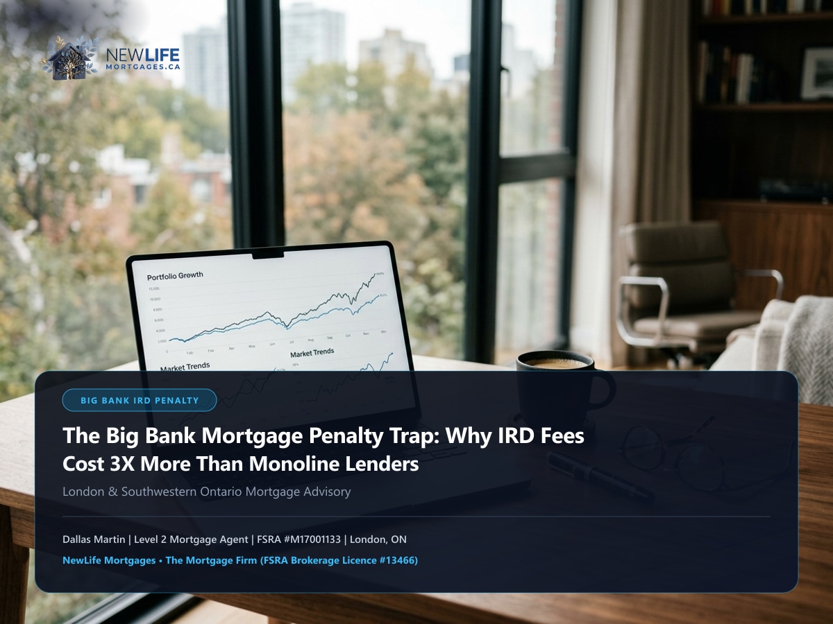 The Big Bank Mortgage Penalty Trap: Why IRD Fees Cost 3X More Than Monoline Lenders - Featured Ontario Mortgage Guide servicing London, Woodstock, and Toronto