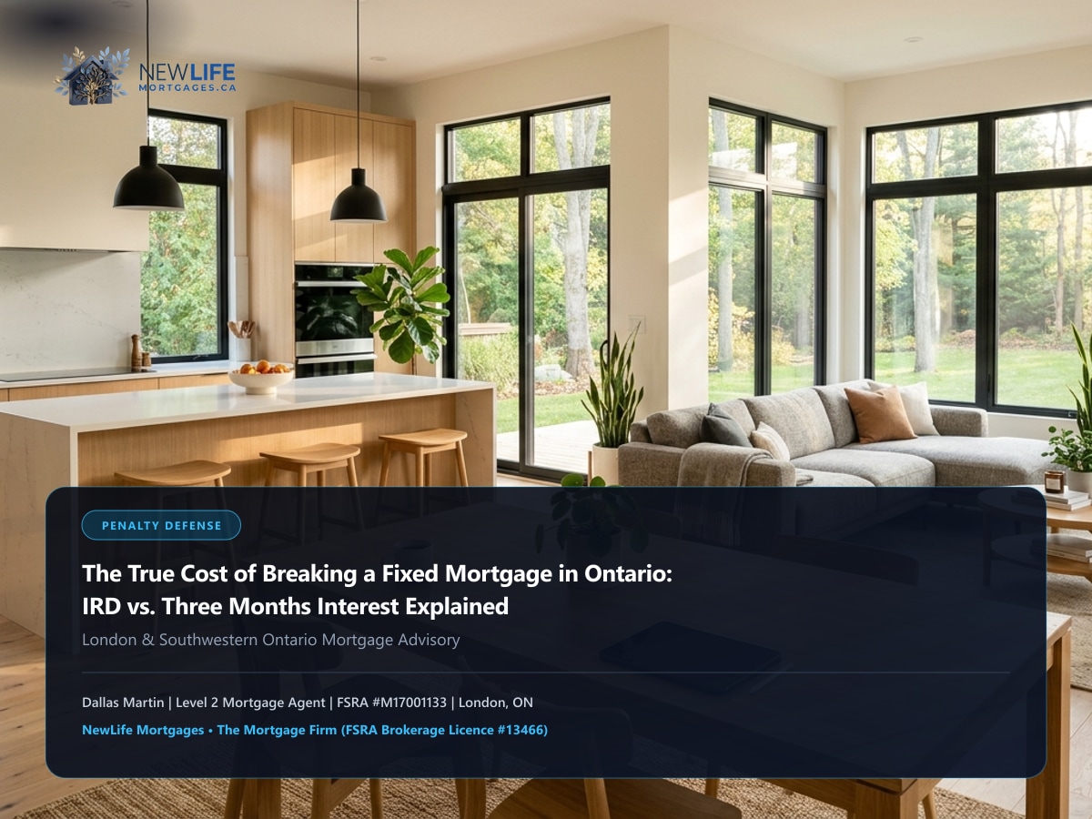 The True Cost of Breaking a Fixed Mortgage in Ontario: IRD vs. Three Months Interest Explained - Southwestern Ontario Mortgage Guide servicing London, St. Thomas, Woodstock, and Strathroy
