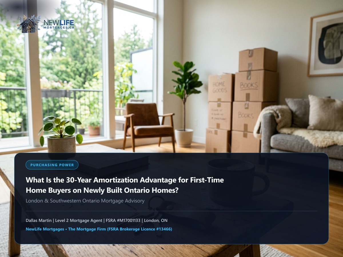 What Is the 30-Year Amortization Advantage for First-Time Home Buyers on Newly Built Ontario Homes? - Featured Ontario Mortgage Guide servicing London, Woodstock, and Toronto
