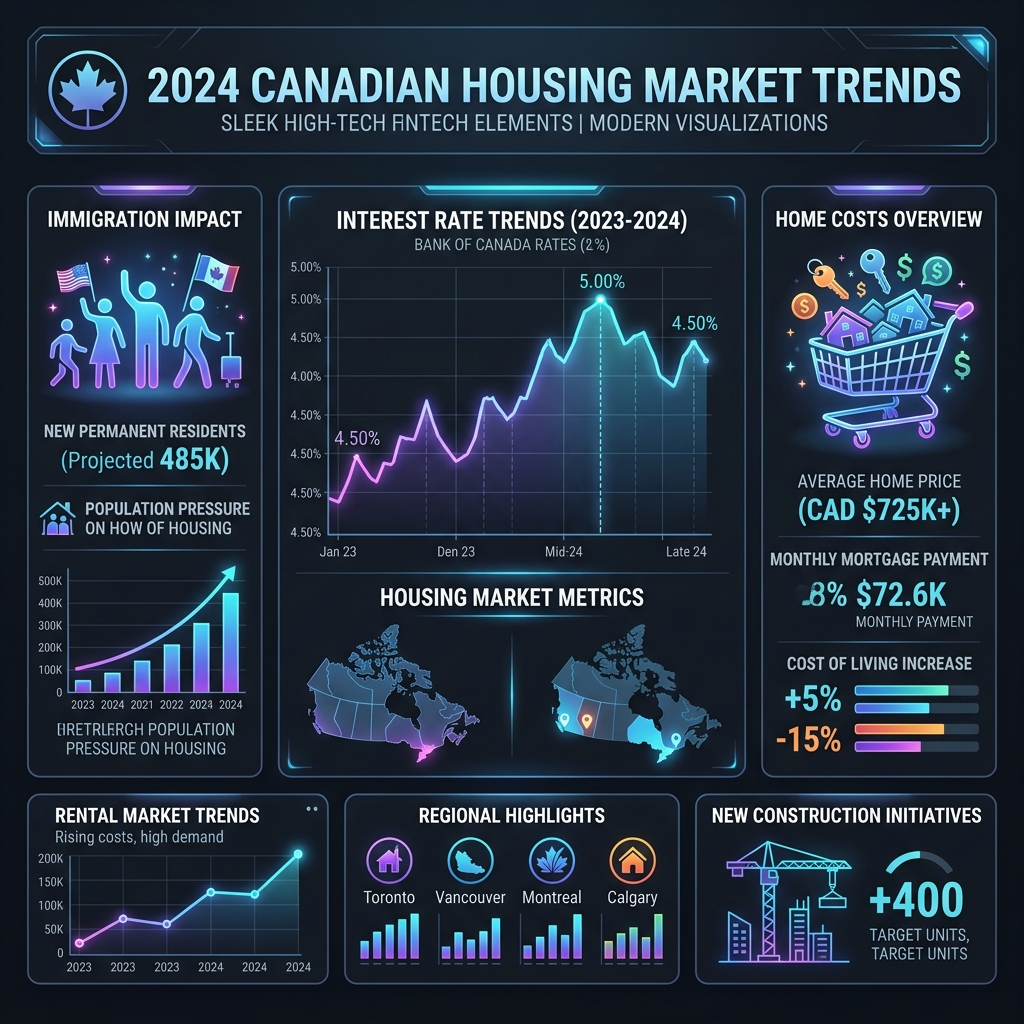 The 2024 Canadian Housing Market: A Tale of Interest Rates, Immigration, and Consumer Spending - Featured Ontario Mortgage Guide servicing London, Woodstock, and Toronto